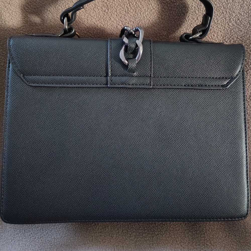 Badgley Mischka Gold Studded Crossbody with Charm. 10"L X 7" H. - Picture 3 of 4